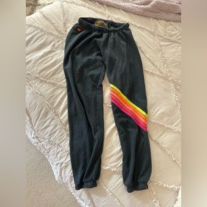 aviator nation women's five stripe sweatpants